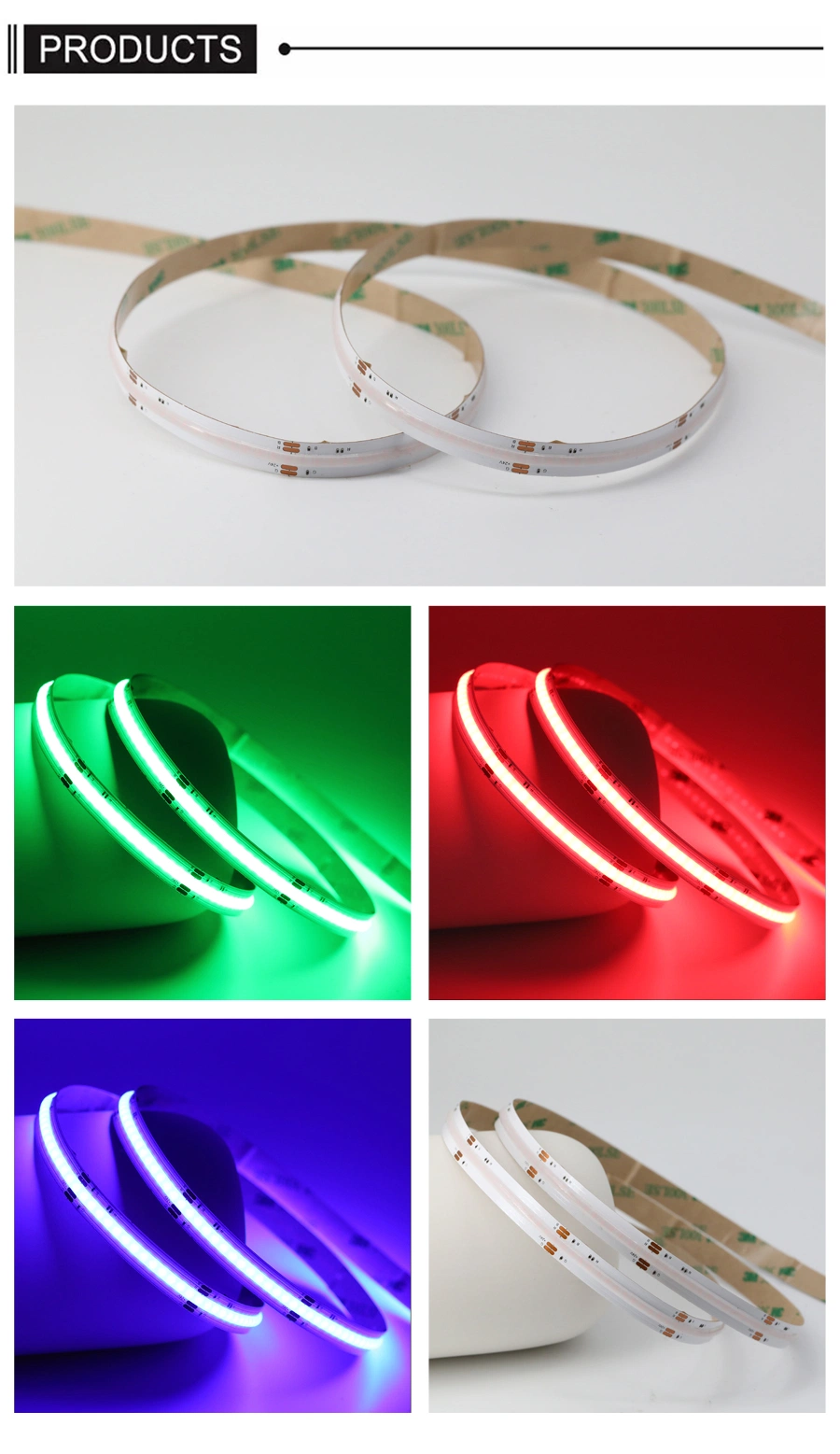 Hot Sell RGB LED Strip Light Flexible with Smart Multi Color RGB LED Strip Lights